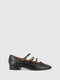 Sapatos com Fivela em Preto